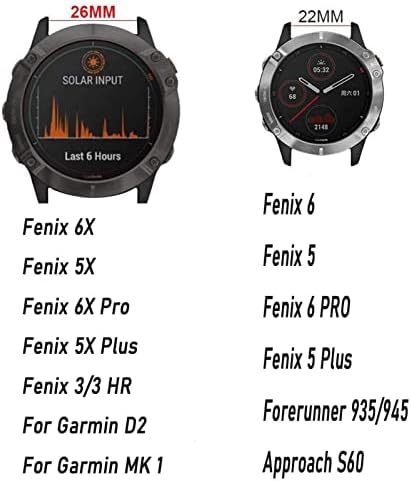 CEKGDB 26mm 22mm Quick Fit Watchband A Garmin Fenix 6 6X 5X Pro 5 Plusz 3HR S60 945 Enduro Szilikon Karkötő gyorskioldó