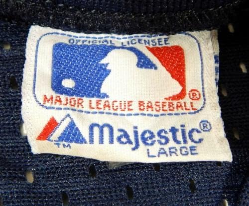 1990-ben a Kaliforniai Angyalok 80 Játék Használt, Kék Mez gyakorlást USA Javítás 246 - Játék Használt MLB Mezek