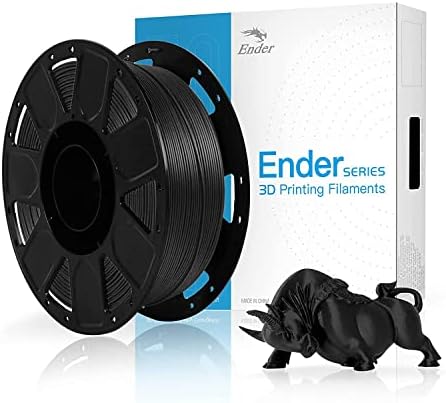 Creality Ender PLA 3D-s Nyomtató Szálban, méretpontosság +/- 0,03 mm, 1 kg (2,2 KG) Orsó, 1.75 mm-es, Fekete