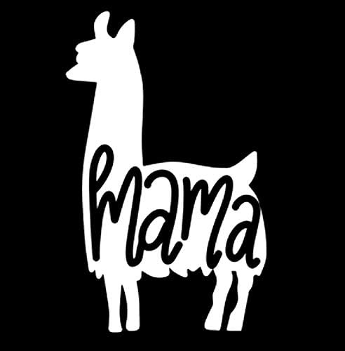 Mama Láma MKR Matrica Vinyl Matrica |Autók, Teherautók, Furgonok Falak Laptop|Fehér|5,5 x 3.5|MKR1080