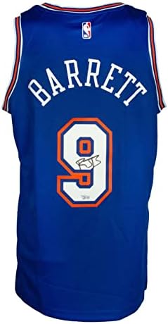 RJ Barrett Aláírt New York Knicks Nike Swingman Kosárlabda Mez Fanatikusok - Dedikált NBA Mezek