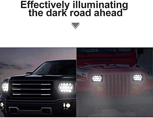 Wakauto Led-es Fényszórók Led-es Fényszórók Autó Kellékek Fényszóró Kompatibilis LED Fényszóró Nappali menetjelző Fény