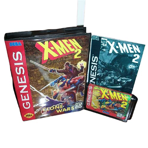Aditi X-Man 2 MINKET Fedél Mezőbe, majd Kézikönyv Sega Megadrive Genesis videojáték-Konzol 16 bit MD Kártya (Japán Esetében)