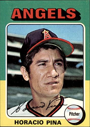 1975 Topps 139 Horacio Pina Los Angeles Angels (Baseball Kártya) Dean Kártyák 5 - EX Angyalok