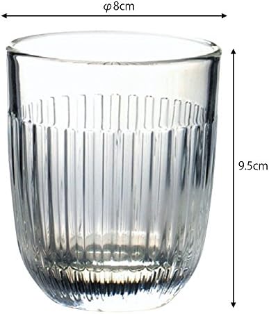 Üveg pohár: La Rochelle Uzan Dobon, 10.4 fl oz (290 cc), 633801, Φ3.1 x H7.7 hüvelyk (8 x 19,5 cm), 6 Csomag YA