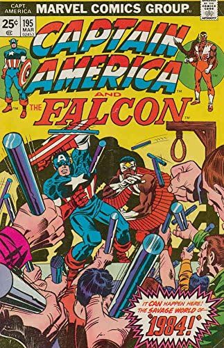 Amerika kapitány (1 Sorozat) 195 (a Marvel Érték Bélyeg) VF ; Marvel képregény | Jack Kirby - Sólyom