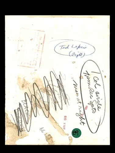 Ted Lepico Aláírt 1960-ban 8x10-es Detroiti Tigrisek Eredeti Vezeték Fotó Autogramot
