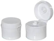 8 oz Fehér Cosmo Műanyag Palackok -12 Pack Üres Üveget Újratölthető - BPA Mentes - illóolaj - Aromaterápia | Fehér Flip