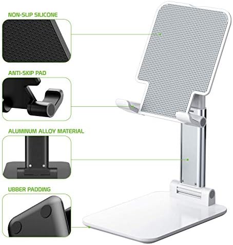 Állítható Telefon Holder & Tablet Állvány, Asztali Táblázat Dock-Hegy - Összecsukható Állvány iPad Pro Air Mini iPhone