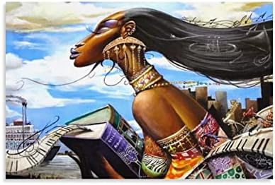 Frank Morrison-Afrikai Nők a Művészet Plakát Modern Fali Dekor Vászon Festmény Nappali, Hálószoba Prin Vászon Festmény,