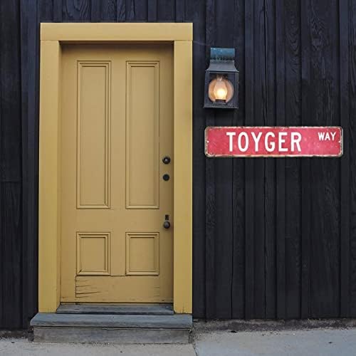 ArogGeld Toyger Jel Toyger Fém Tábla Toyger Ajándék Toyger Klasszikus Dekor, Vicces, Egyedi Utcatábla Shabby Chic Wall