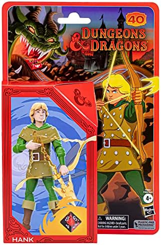 Dungeons & Dragons Rajzfilm Klasszikusok 6-Inch-Skála Hank A Ranger akciófigura, D&D 80-as évek Rajzfilm, magában Foglalja