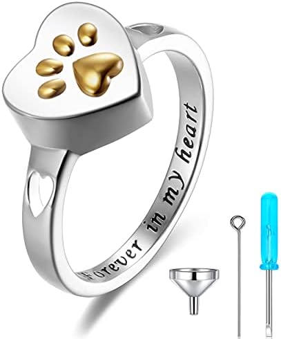 Sterling Ezüst Urnában Gyűrűk Nők Tartani szeretteit, Hamu: Szív Hamvasztás Ékszerek, Gyűrűk, Hamu, a Lányok - Hamu