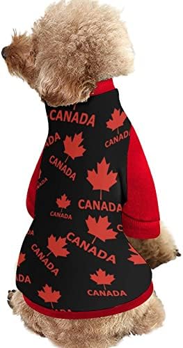 FunnyStar Kanadai Zászló Juhar Nyomtatás Pet a Pulóver Polár Pulóver Kezeslábas a Kutyák, Macska Design