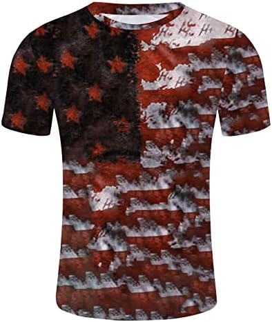 XXBR Hazafias T-shirt Mens Katona Rövid Ujjú július 4-én az Amerikai Zászló Grafikai Tee Maximum Nyári Alkalmi Tshirts