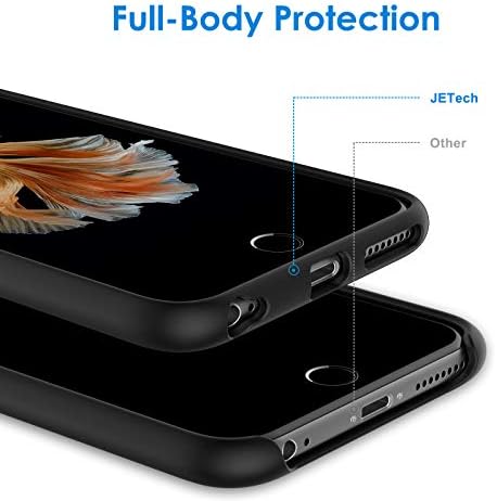 JETech Szilikon tok iPhone 6s Plus/6 Plusz 5.5 Hüvelykes, Selymes-Puha Érintés a Teljes Test védőtok, Ütésálló burkolat