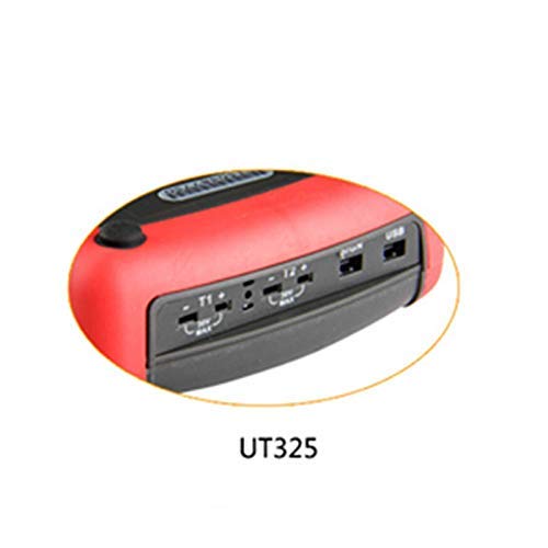 UT325 Digitális Hőmérő Hőmérséklet Mérő Teszter USB Interfész T1-T2 Kettős Bemenet Magas/Alsó Riasztási & Automatikus