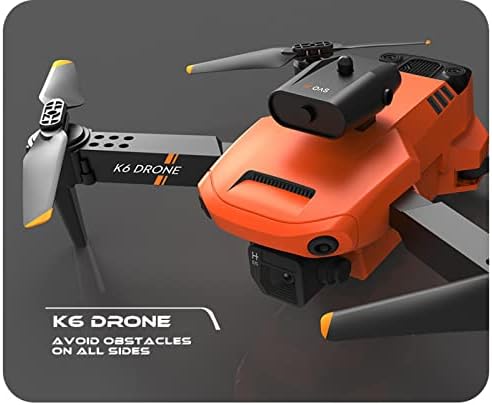 npkgvia Szakma K6 Mini Drón 4K Kamera WiFi FPV Infravörös Akadály Elkerülése Rc Összecsukható Quadcopter Helikopter