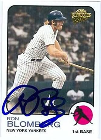 Autogramot Raktár 585395 Ron Blomberg Dedikált Baseball Kártya - New York Yankees 2005 Topps Minden Idők Rajongó Kedvencek
