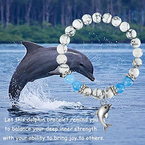 GIAYIER Delfin Delfin Karkötőt Szerető Ajándék Delfin Lélek Állati Ajándék Delfin Varázsa Ékszerek Inspiráló Ajándék