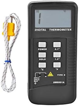 WODMB Hőmérő Hordozható DM6801A Hőmérő LCD Digitális Kijelző, K Típusú Hőelem Hőmérő Hőmérséklet Mérő Hőmérséklet-Érzékelő