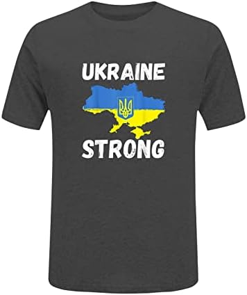 Felnőtt ukrán Blúz Divat Rövid Ujjú Állok Ukrajna Nyomtatás O Nyak Támogatja Ukrajna Maximum T-Shirt