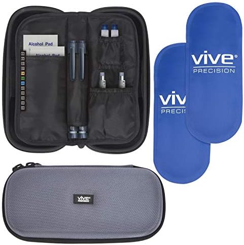 Vive Precíziós Inzulin Utazási Esetben - Hűtőtáska, a Cukorbeteg Ellátás, Gyógyszer, Toll, Üveg-Kínálat - Szigetelt