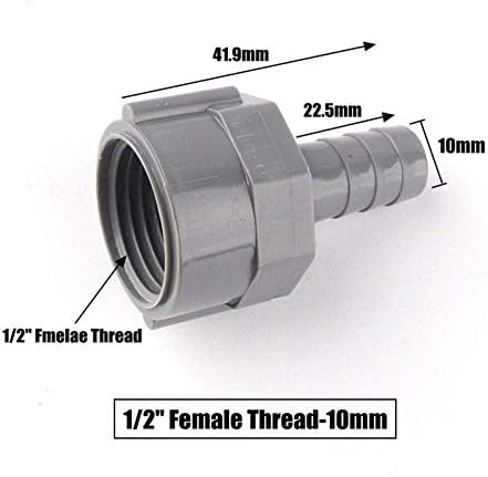 ZHJBD csőszerelvény & Kiegészítők 50pcs PVC Cső Adapter Öntözővíz Cső 1/2 3/4 Szál 8~16mm Pagoda Ízületek Csatlakozók