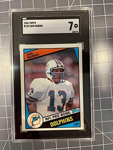 1984 Topps 123 Dan Marino Miami Dolphins Újonc Labdarúgó-Kártya Cskp 7 Nm - Aláíratlan Labdarúgó Kártyák