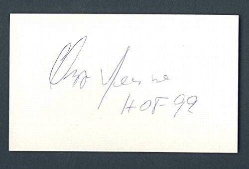 Ozzie Newsome HOF 99 Dedikált/Aláírt 3x5 Index Kártya 124271 - NFL-Vágott Aláírás