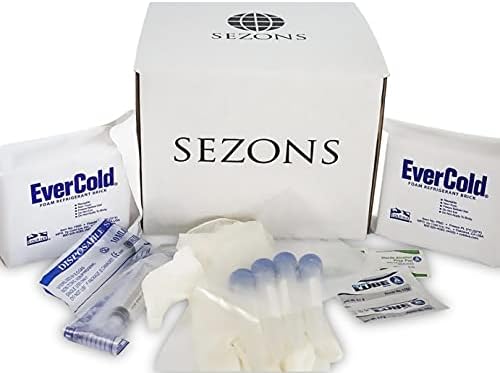 SEZONS Prémium PET Supplies - Kutya Sperma Közlekedési Kutya Tenyész-AI Szállítási Készlet