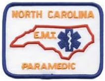 (10-es Csomag) Észak-Karolinai Mentős Csillagos az Élet Patch - Arany, 4 x 3 NC Sürgősségi Orvosi Technikus Javítás