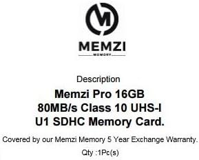 MEMZI PRO 16GB Class 10 80MB/s SDHC Memória Kártya Bushnell NatureView HD vagy Nyomvonal Sorozat Digitális Kamerák