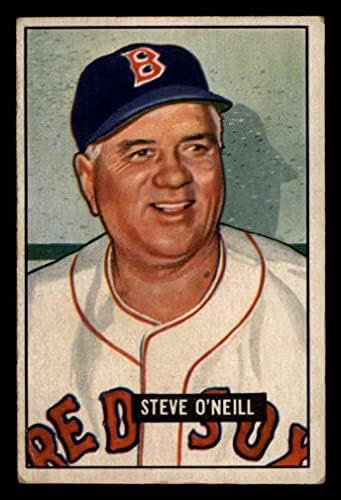 1951 Bowman 201 Steve O ' neill, a Boston Red Sox (Baseball Kártya) VG Red Sox