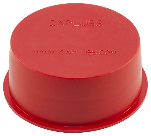 Caplugs ZTV8PQ1 Műanyag Kúpos Vinil Kap Dugót. TV-8P, PVC, Kap-OD 0.592 Plug ID 0.735, Piros (Csomag 100)