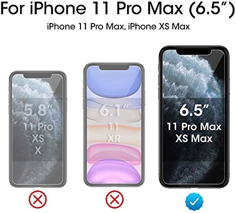 amFilm (3 Csomag) Üveg kijelző Védő fólia iPhone 11 Pro Max/iPhone XS Max (6.5 Kijelző), Könnyű Telepítés Tálca