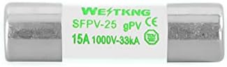 SVAPO 100 PV Solar Biztosíték 1000V DC 10 * 38mm 1A 3A 5A 10A 15A 20A 25A 30A Fotovoltaikus villamosenergia-Rendszer
