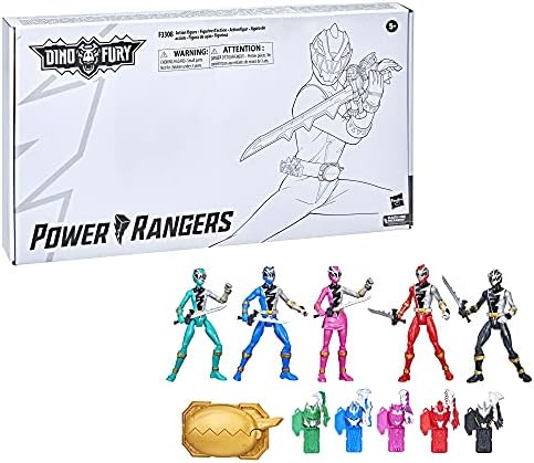 Power Rangers Dino Fury 5 Ranger Csapat Gyűjtőcsomagolás 6-os Figura Játékok Dino Fury Kulcsot Chromafury Saber Fegyver