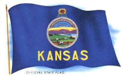Állami Zászló, Kansas, Képeslap