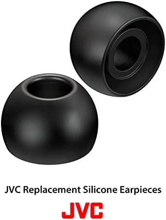 JVC Csere Szilikon Fülhallgató, Füldugó – Készlet (6) Fül Tippek, Illik Sok JVC Modell (Közepes) - EPFX2MB (Fekete)