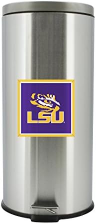 NCAA Louisiana Állam Tigrisek Rozsdamentes Kuka a Pedálra, 30 Liter