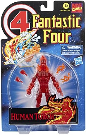 Marvel Hasbro Legendák Sorozat Retro Fantasztikus Négyes A Fáklya 6-os Figura Játék, magában Foglalja 5 Tartozékok