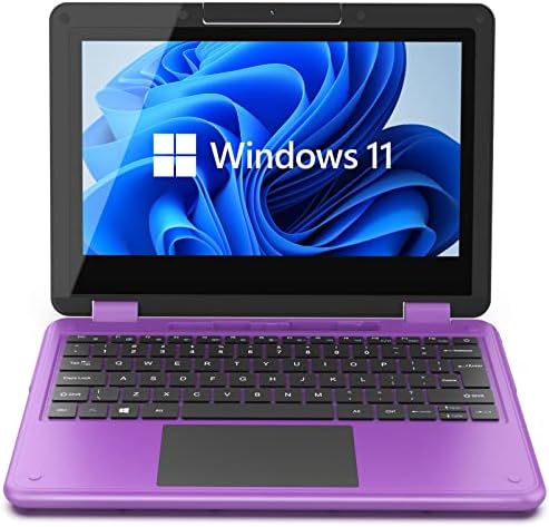 AWOW 2 az 1-ben 11.6 FHD Érintőképernyős Laptop, Intel 4 magos Celeron N4120 Processzor Windows-OS 11 6 GB RAM, 128GB