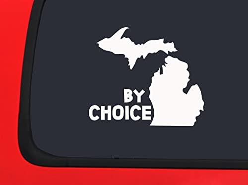 Autó Matrica Michigan által Választott Haza Michigander Szerelem Szülővárosában, Autó Ablak Matrica Fehér 7 Inch
