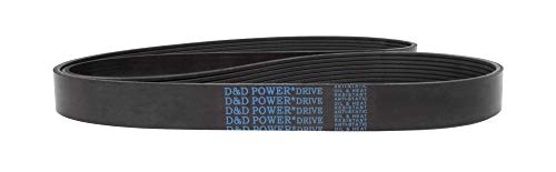 D&D PowerDrive 8PK1485 Metrikus Normál Csere Öv, 59.25 Hossz, 1.15 Szélesség