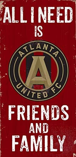 MLS Atlanta Egyesült Unisex Atlanta Egyesült Futball Barátok, Család, Csapat Színű, 6 x 12