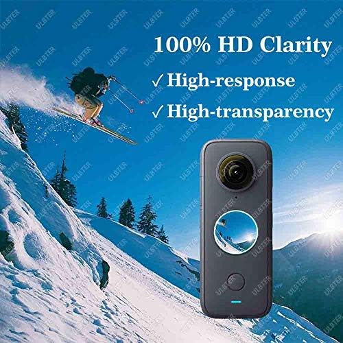 Képernyő Védő Insta360 EGY X2 Panorámás Akció Kamera [3 Csomag],ULBTER 0,3 mm 9H Keménységű Edzett Üveg LCD Anti-Scrach