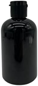 Természetes Gazdaságok 4 oz Fekete Boston BPA MENTES Üveg - 6 db Üres utántölthető tartály - Illóolajok tisztítószerek