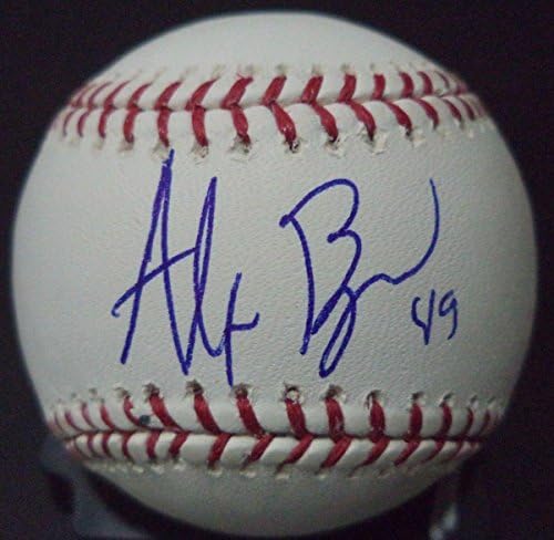 Alex Burgos Detroit Tigers Aláírt Dedikált Romlb Baseball W/coa - Dedikált Baseball