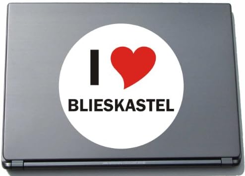 Imádom Aufkleber Matrica Laptopaufkleber Laptopskin 297 mm, mit Stadtname BLIESKASTEL